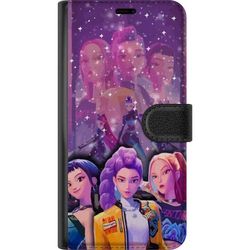 Kompatibelt Lommeboketui til Samsung Galaxy A16 5G K-Pop Demon Hunters med tre futuristiske heltinner i sterke farger og glitrende detaljer som skape