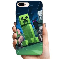 Kompatibelt Mobildeksel til Apple iPhone 8 Plus MineCraft