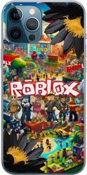 Kompatibelt Mobildeksel til Apple iPhone 12 Pro Max Roblox-spillverden med populære karakterer, fargerike miljøer og eventyr – perfekt for barn og un