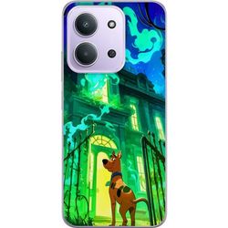 Kompatibelt Mobildeksel til Xiaomi Redmi 15C Scooby Doo hjems hus plakat tegneserie mysterium hund spøkelse grønt skummelt Halloween retro kunst