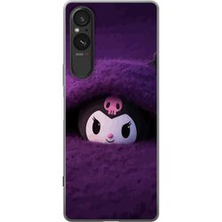 Kompatibel Mobilcover til Sony Xperia 10 VI Kuromi-inspireret figur i en lilla fluffy fantasy-miljø med en mystisk kawaii-følelse