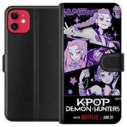 Kompatibelt Lommeboketui til Apple iPhone 11 Kpop Demon Hunters Huntrix Stjerner Mira Zoey Rumi Lilla Idol Glød