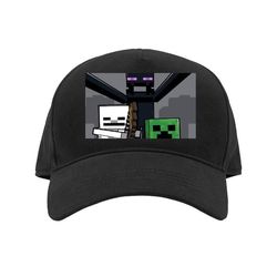 Barn-Caps | Justerbar Caps for Barn Svart Barn Minecraft Minecraft Svart Barn