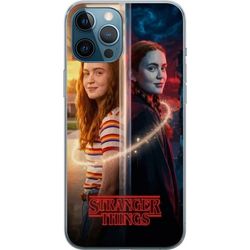 Kompatibelt Mobildeksel til Apple iPhone 12 Pro Max Max Mayfield i delt portrett mellom dagslys og mørk parallel verden i Stranger Things-stil