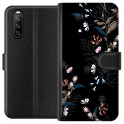 Kompatibelt Lommeboketui til Sony Xperia 10 III Blomster
