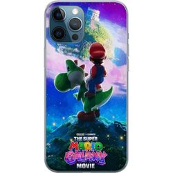 Kompatibelt Mobildeksel til Apple iPhone 12 Pro Fargerik spillillustrasjon med Mario, Yoshi og kosmisk bakgrunn