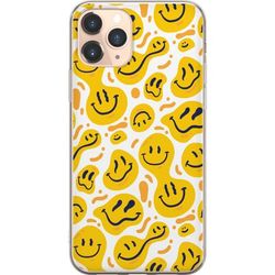 Kompatibelt Mobildeksel til Apple iPhone 11 Pro Lekkert smilemønster med gule former i moderne grafisk stil