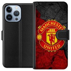 Kompatibelt Lommeboketui til Apple iPhone 13 Pro Manchester United fotballklubb England Premier League rivalitet historie store profiler og internasj