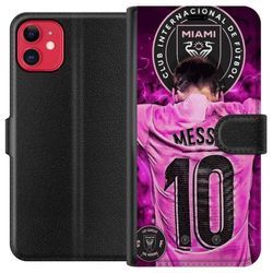 Kompatibelt Lommeboketui til Apple iPhone 11 Lionel Messi (Inter Miami CF)