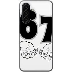 Kompatibelt Mobildeksel til Samsung Galaxy A17 5G 67 meme hender illustrasjon svart-hvitt - ren 6-7 grafikk med hender og tydelig minimalistisk desig