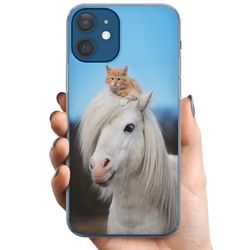 Kompatibelt Mobildeksel til Apple iPhone 12 Hest & Katt