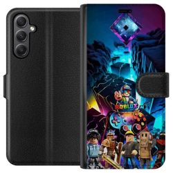Kompatibelt Lommeboketui til Samsung Galaxy S23 FE Roblox futuristisk neonverden med spillkontrollere, karakterer og lyseffekter - perfekt for alle g