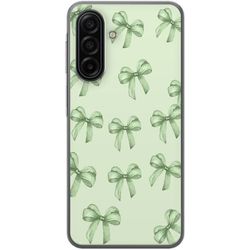 Kompatibel Mobilcover til Samsung Galaxy A17 5G Grøn bue mønster sød pastel sømløs gavebånd æstetisk baggrund design plakat