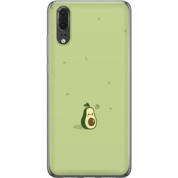 Kompatibelt Mobildeksel til Huawei P20 Søt avokadodesign i grønn søt moderne illustrasjon som sprer glede og frisk energi