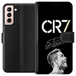 Kompatibelt Lommeboketui til Samsung Galaxy S21 CR7 Ronaldo