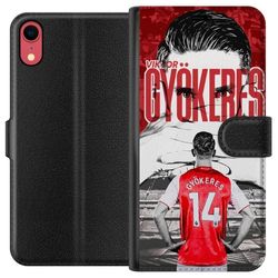 Kompatibelt Lommeboketui til Apple iPhone XR Viktor Gyökeres Arsenal illustration - Fotballkunst med draktnummer 14