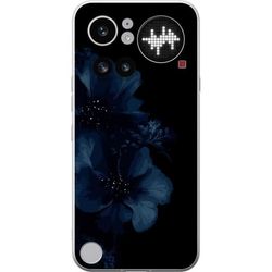 Kompatibelt Mobildeksel til Nothing Phone 4a Pro Mörkblå blommor