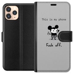 Kompatibelt Lommeboketui til Apple iPhone 11 Pro Sassy Sitat Fuck Off Trend Tekst