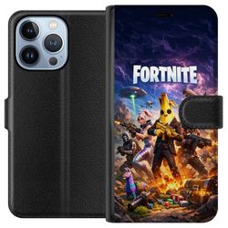 Kompatibelt Lommeboketui til Apple iPhone 13 Pro Actionfylt spillmotiv med banankarakter og dramatisk miljø i fargerik design