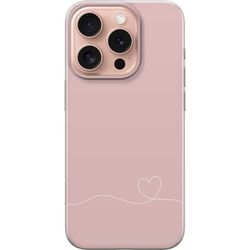 Kompatibelt Mobildeksel til Apple iPhone 16 Pro Rosa Hjärna Design