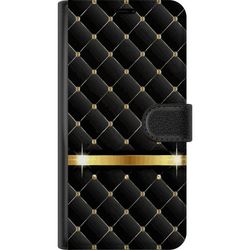 Kompatibelt Plånboksfodral till Samsung Galaxy A56 Dekorativt quiltat bakgrundsmönster med guldelement
