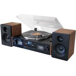 Soundmaster: Musik-anläggning Skivspelare Radio CD Bluetooth PL920 EliteLine Svart/Trä