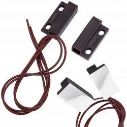 Magnetisk Dorsensor MC-38 NO Brun – Indendors Brug | Nem Montering | Kompatibel med Shelly, Sonoff