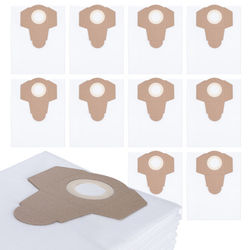 Dammsugarpåsar 10-pack 30L 65x45cm – Syntetiskt mikrofiber | Förbättrad filtrering | Ersättningsdel för Parkside PNTS 1300 D3, 1400