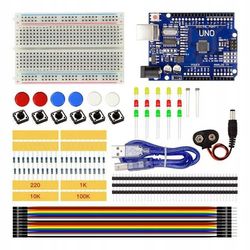 Elektronik Startsaet ACS S Set2 – Kompatibel med Arduino UNO | 400 Huller Breadboard | 42 Dele | Laeringssaet