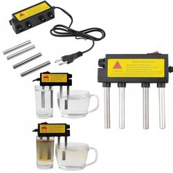 Elektrolyse Farvetester med 4 Elektroder – Hurtig Vandtest | 2 Stal, 2 Aluminium | 220V