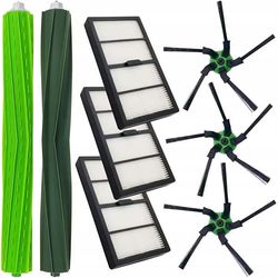 Servicekit 8-i-1 til Roomba S9/S9+ – 2 Gummibørster | 3 HEPA-filtre | 3 Sidebørster | Reservedel til 9150, 9550