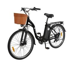 DYU C6 City Elcykel - Kraftfull motor, ultralång räckvidd, topphastighet 25 km/h, 36V 12,5Ah litiumjonbatteri, 350W höghastighetsmotor, din pendlingsnödvändighet.