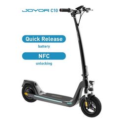 Joyor C10 Elscooter för vuxna, 500W, 40 km räckvidd, 48V, 10,4Ah, Lätt, Hopfällbar, NFC, Avtagbart batteri