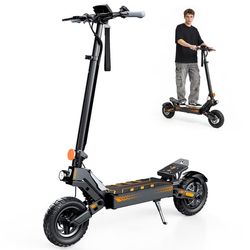 🛴 iScooter W10 1200W Elscooter – 48V 15Ah – Räckvidd 50–60 km – Hopfällbar – Skivbromsar – 10-tums terrängdäck – Lämplig för stadspendling och fritid