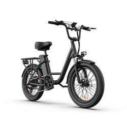 URLIFE E20 Elcykel - 48V 250W, Avtagbart Batteri, 60km Räckvidd, 3,0-tums Däck, Perfekt för Stad