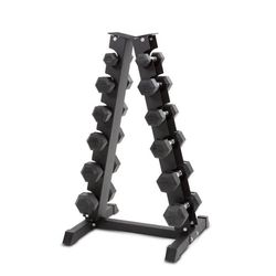 Hexmanualsett med stativ, 6-par: 2.5 - 15 kg