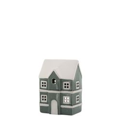 Lysestage Chamonix H14,5 cm Grøn | Chic Antique