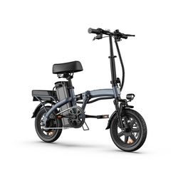 URLIFE F1L Mångsidig hopfällbar stadscykel 250W Motor 48V 7,5AH Batteri 14" Hjul Lättbärbar elcykel för vuxna Dagliga arbetsresor Shoppingbesök Fritidsturer