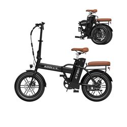 KOOLUX X10 Elcykel EU-lager 350W Motor 36V 13Ah Batteri 16x3,0 Däck Skivbroms 25-32 km/h Vuxen Elcykel