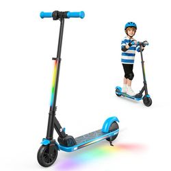 iScooter K4 Kids El-Scooter 150W Elektrisk Scooter til Børn med 2.6Ah Batteri, Bluetooth og Sammenklappelig Ramme blue