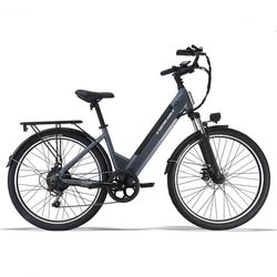 AVDL A32 Dam Elcykel 250W 36V 12,8Ah 26" Lågt Insteg Urban Pendlarcykel 80–90 km Räckvidd