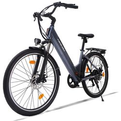 AVDL A32-36V Dam Elcykel med Lågt Insteg, 26 × 1,95" Däck, 250W Motor, 36V 12,8Ah Litiumbatteri,