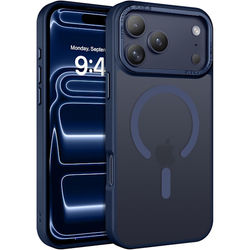 iPhone 17 PRO Cover - Magsafe Frosted Cover – MØRKEBLÅ