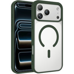 iPhone 18 Pro Max Cover Magnetisk Klar Farve - Grøn