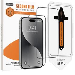 2-Pack Skjermbeskytter kompatibel med iPhone 15 Pro – Ramme