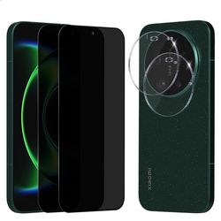 2-Pack Xiaomi 17 Ultra Privacy Skærmbeskyttelse & 2-Pack linsebeskyttelse - Hærdet Glas 9H - Super kvalitet 3D