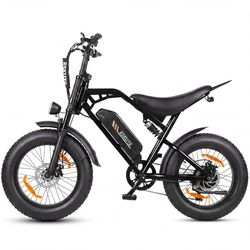 Elcykel ESKUTE V202, 48V 20.8Ah, 20\" Fat Tire, Full Suspension, Svart