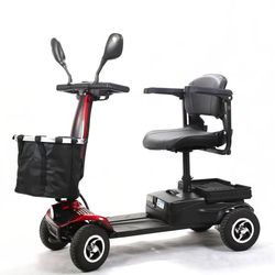 Electric Mobility Scooter for Seniors SANWEIPU YL-02, 4-Wheel, Foldable, Removable Battery, 20KM Range, 9KM/H