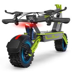 Sammenklappelig elektrisk løbehjul GOKEEP F5, 11", 52V 20Ah batteri, grøn