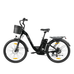 TTGO C2 PRO Electric City Bike, 250W Mid-Drive, 36V 18Ah, 26”, Black